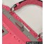 Fendi iconic Peekaboo Mini Bag Pink Selleria with 220 hand-sewn topstitches 2024