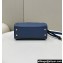 Fendi iconic Peekaboo Mini Bag blue Selleria with 220 hand-sewn topstitches 2024