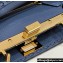 Fendi iconic Peekaboo Mini Bag blue Selleria with 220 hand-sewn topstitches 2024