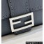 Fendi Mini Baguette Bag Gray Selleria with 309 hand-sewn topstitches 2024
