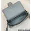 Fendi Medium Baguette Bag Light Blue Selleria with 612 hand-sewn topstitches 2024