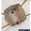 Fendi Origami Medium bag Dove gray interlaced leather bag that can be transformed 2024