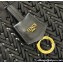 Fendi Origami Medium bag Black interlaced leather bag that can be transformed 2024