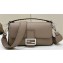 Fendi Medium Baguette Bag Dove Gray Selleria with 612 hand-sewn topstitches 2024