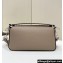 Fendi Medium Baguette Bag Dove Gray Selleria with 612 hand-sewn topstitches 2024