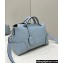 Fendi By The Way Medium Bag Light blue Selleria with hand-sewn topstitches 2024
