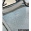 Fendi By The Way Medium Bag Light blue Selleria with hand-sewn topstitches 2024