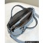 Fendi By The Way Medium Bag Light blue Selleria with hand-sewn topstitches 2024