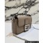Fendi Mini Baguette Bag Dove Gray Selleria with 309 hand-sewn topstitches 2024