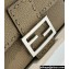 Fendi Mini Baguette Bag Dove Gray Selleria with 309 hand-sewn topstitches 2024