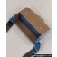 Fendi Soft Trunk Baguette Bag FF jacquard fabric Blue 2024