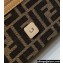 Fendi Soft Trunk Baguette Bag FF jacquard fabric Brown 2024