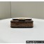 Fendi Mini Baguette Bag Brown FF jacquard fabric with sequins 2024