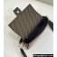 Fendi Medium Baguette Bag Brown FF jacquard fabric with sequins 2024