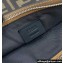 Fendi Medium Flat Pouch Bag FF fabric Brown 2024