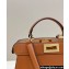 Fendi Peekaboo ISeeU Small Bag in nappa Leather Brown 2024