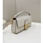 Fendi Medium Baguette Bag Camellia Selleria with oversize topstitching 2024