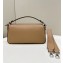 Fendi Medium Baguette Bag Beige Selleria with oversize topstitching 2024