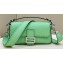 Fendi Medium Baguette Bag Green Selleria with oversize topstitching 2024