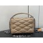 Louis Vuitton Lambskin GO-14 MM Bag with metal studs M24151 Beige 2024