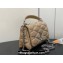 Louis Vuitton Lambskin GO-14 MM Bag with metal studs M24151 Beige 2024