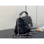 Louis Vuitton Lambskin GO-14 MM Bag with metal studs M24151 Black 2024