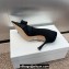 Dior Heel 8cm Adiorable Pumps in Black Fringed Grosgrain with Bow and Pearl 2024
