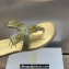 Dior Crystal Thong sandals Gold 2024
