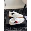 Chanel Calfskin Leather Logo Sneakers White/Red/Black 2024