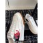 Chanel Calfskin Leather Logo Sneakers White/Red/Black 2024