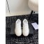 Chanel Calfskin Leather Logo Sneakers White/Beige/Burgundy 2024