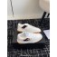 Chanel Calfskin Leather Logo Sneakers White/Beige/Burgundy 2024