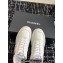 Chanel Calfskin Leather Logo Sneakers White/Beige/Burgundy 2024