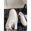 Chanel Calfskin Leather Logo Sneakers White/Beige/Burgundy 2024