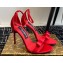 Dolce & Gabbana Heel 10cm Satin Sandals Red 2024