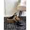 Dolce & Gabbana Heel 10cm Patent Leather Slingbacks Black 2024