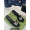 Gucci Heel 7cm Crystal Double G Slides Sandals Black 2024