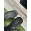 Gucci Heel 7cm Crystal Double G Slides Sandals Black 2024