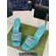 Gucci Heel 7cm Crystal Double G Slides Sandals Blue 2024