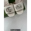 Gucci Heel 7cm Crystal Double G Slides Sandals White 2024