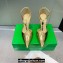 Bottega Veneta Rocket T-Bar Pumps Leather Gold 2024