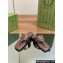 Gucci Women's Double G thong slide sandals 776948 Coffee 2024