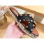 Valentino Grainy Calfskin Double Rockstud Espadrilles Slide Sandals Black