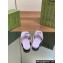 Gucci Women's Double G thong slide sandals 776948 Lilac 2024