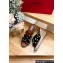 Valentino Grainy Calfskin Double Rockstud Wedge Espadrilles Slide Sandals Black