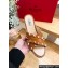 Valentino Grainy Calfskin Double Rockstud Wedge Espadrilles Slide Sandals Brown