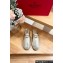 Valentino The Bold Edition Vlogo Grainy Calfskin Espadrilles Mules Metallic Gold 2024