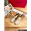 Valentino The Bold Edition Vlogo Grainy Calfskin Espadrilles Metallic Gold 2024