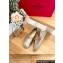 Valentino The Bold Edition Vlogo Grainy Calfskin Espadrilles Metallic Gold 2024