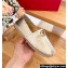 Valentino The Bold Edition Vlogo Grainy Calfskin Espadrilles Metallic Gold 2024